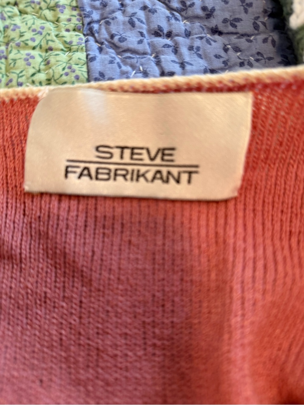 Steve Fabrikant Vintage Wool Color Block Long Button Down Sweater Size M - Picture 16 of 16
